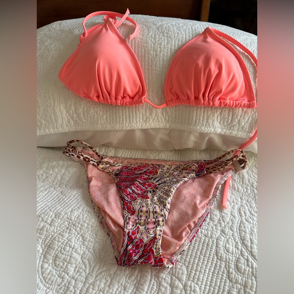 Victoria's Secret Pink Logo Fabric, Coral